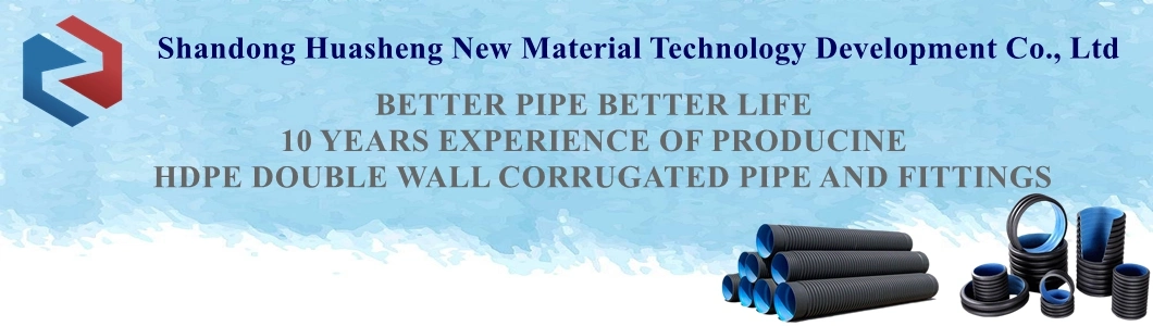 HDPE PP PVC 300mm Large Diameter Double-Wall Corrugated Pipe